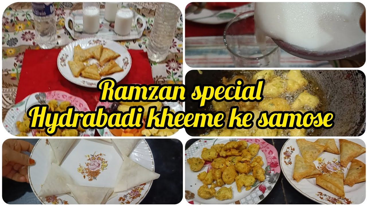 Hydrabadi kheeme ke samose||chote bhajiye 😋#hydrabadimom#youtubvideo #viralvideo #ramzanspecial 