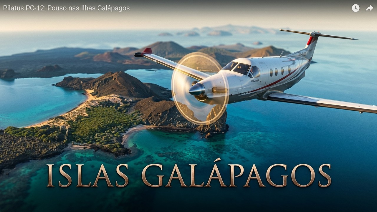 Pilatus PC-12: Entregando suprimentos vitais para a conservação nas Ilhas Galápagos.
