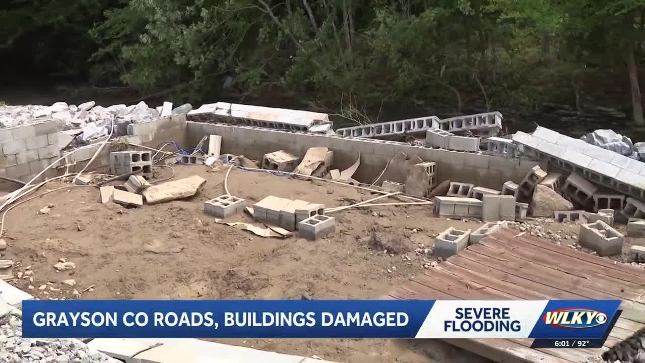Grayson County cleaning up damage left behind by flash flooding