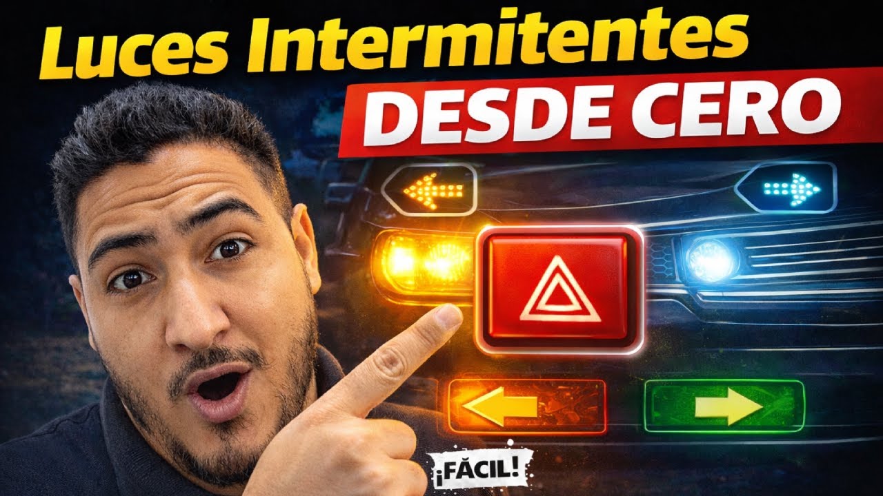 Cómo hacer luces intermitentes y de cruce desde CERO | Tutorial fácil