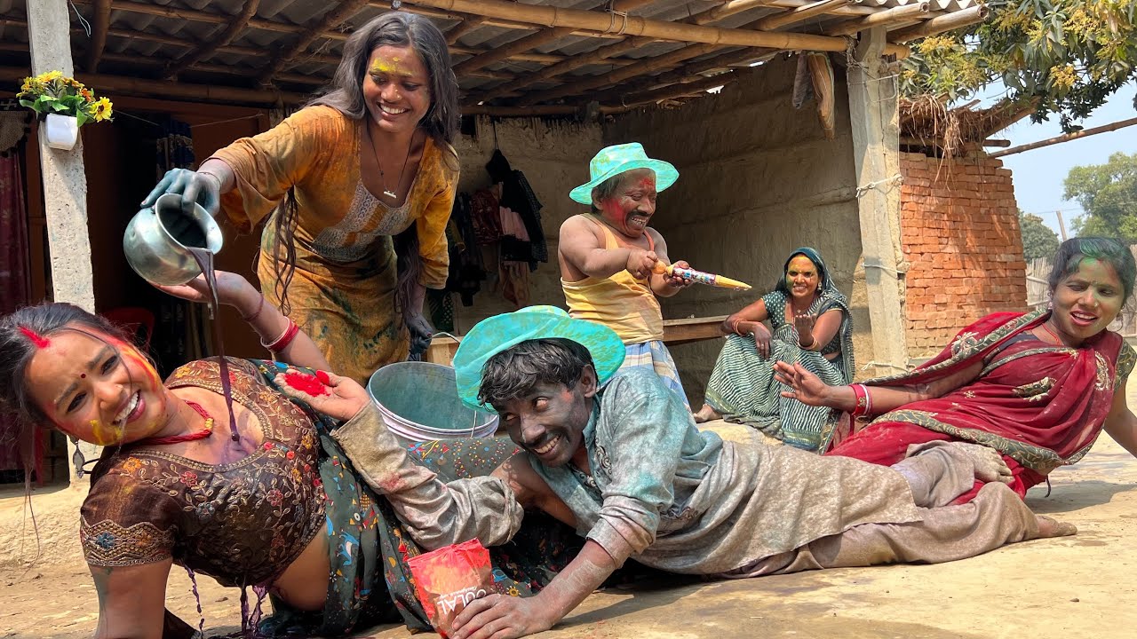 होली में साली जी प्यारा लागे 🤪 chunalal dhorba comedy 2025