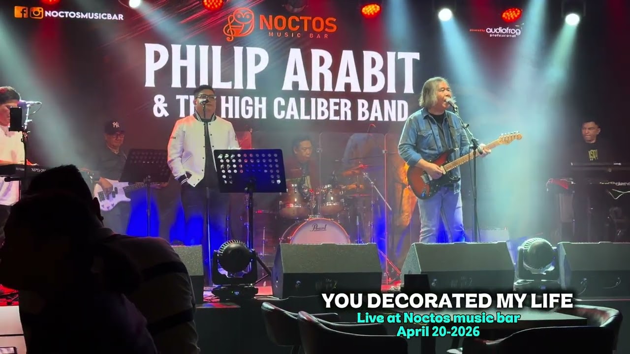 KENNY ROGERS - YOU DECORATED MY LIFE - PHILIP ARABIT COVER LIVE! AT NOCTOS MUSIC BAR