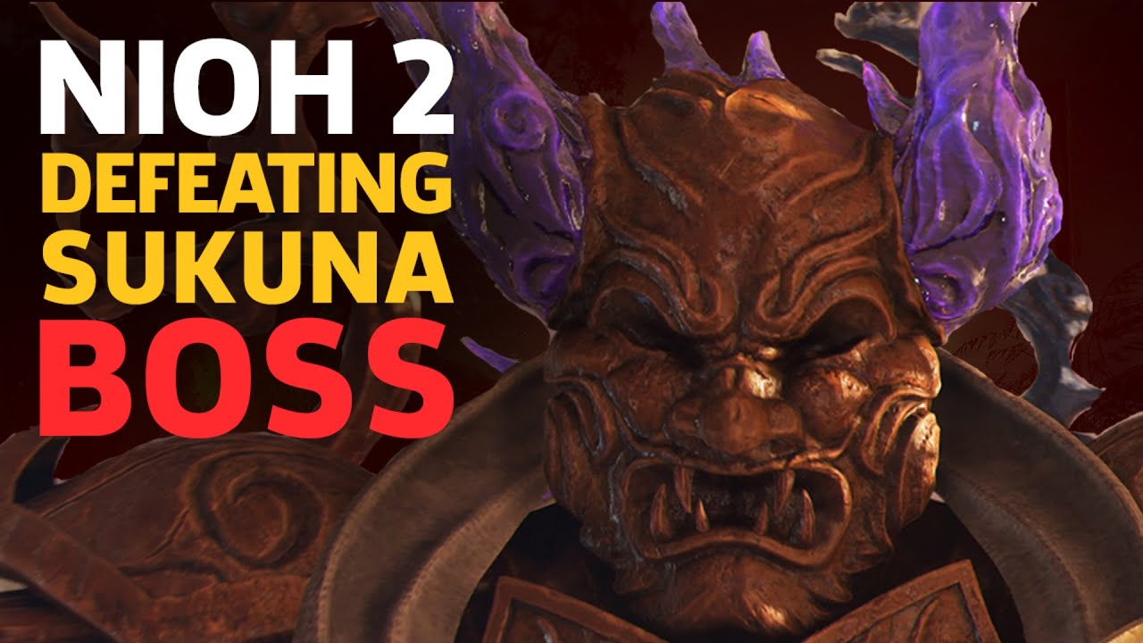 Nioh 2 Sukuna Boss Fight Gameplay