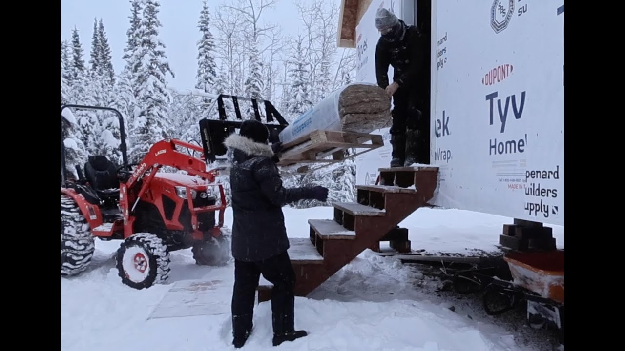 Warmer Temperatures Arrive! Cabin Insulation Completed and Some Alaskan Winter Fun: A Sled Dog Race!