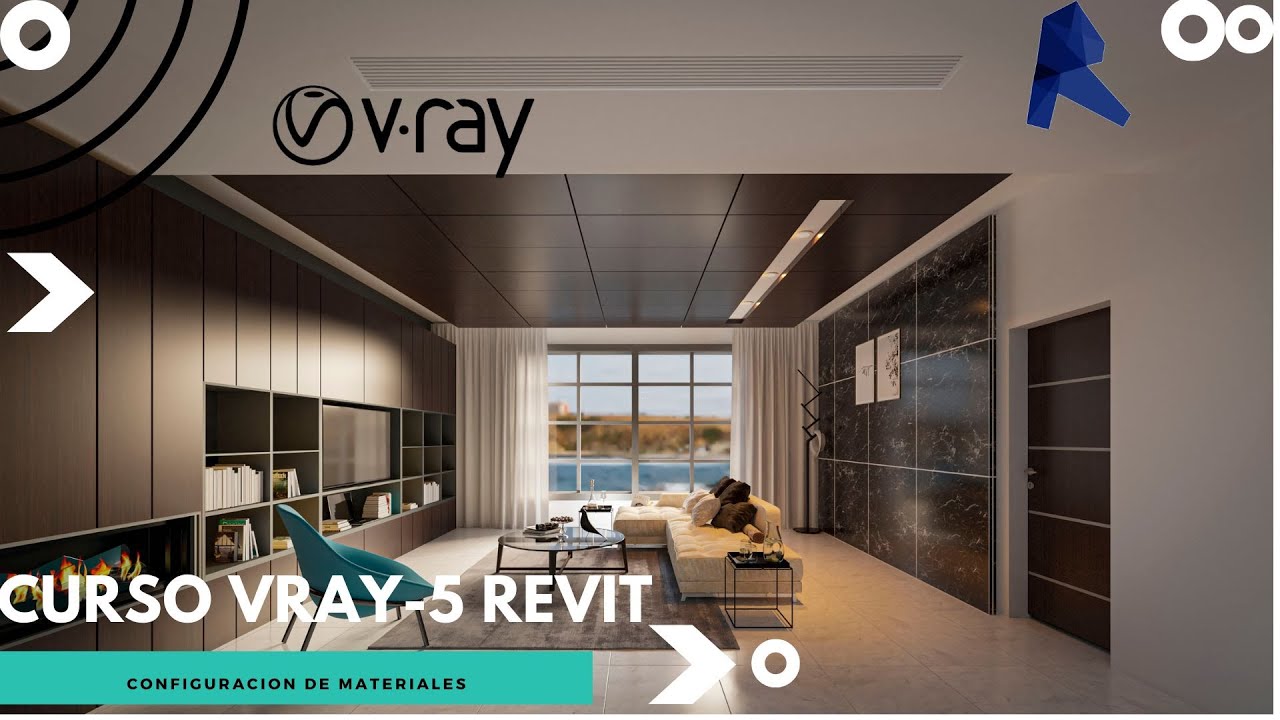Como configurar materiales básicos V-ray 5 Revit | CURSO DE VRAY-5 REVIT AVANZADO