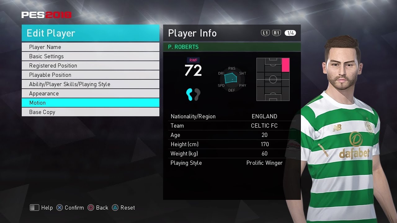 Patrick Roberts - PES 2018