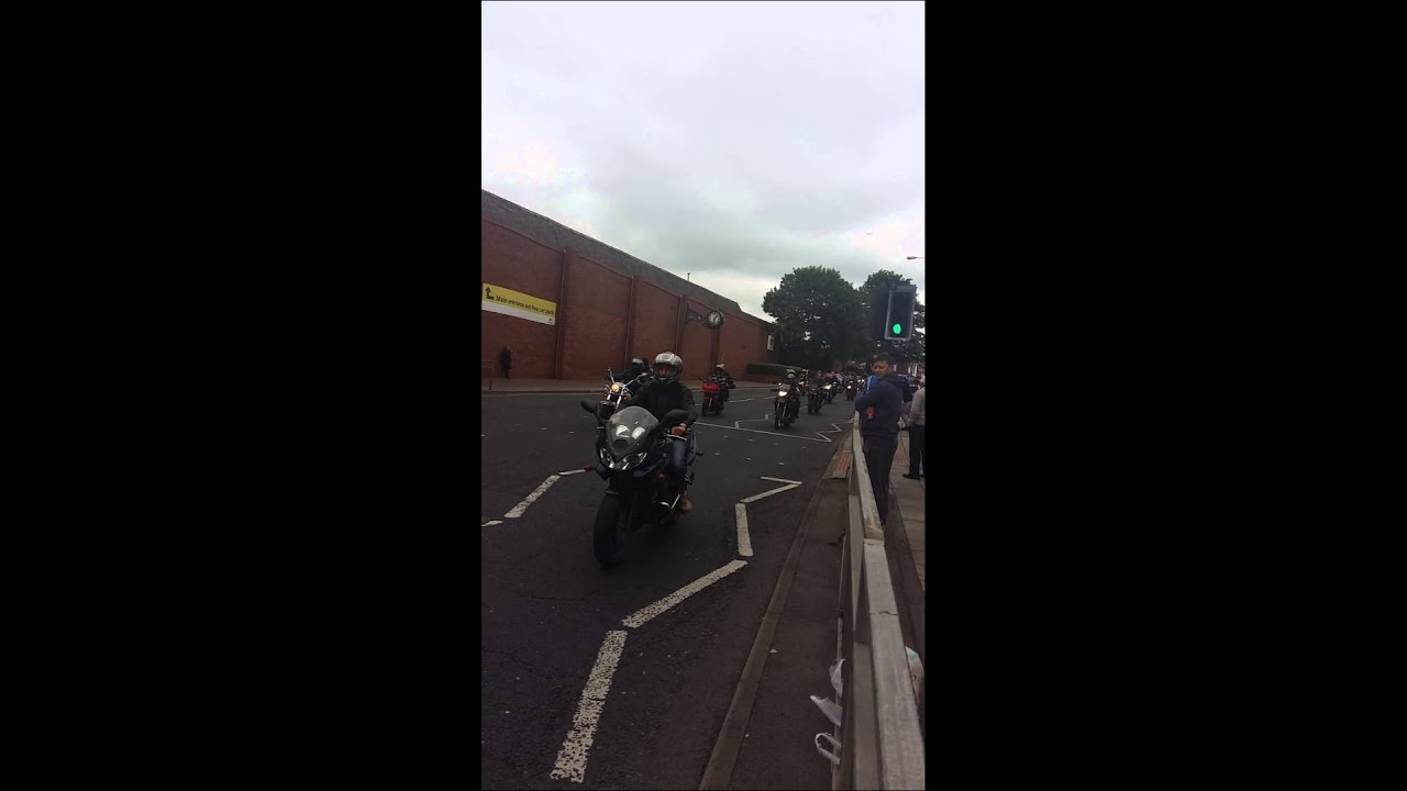 Jungle funeral procession through Darlington