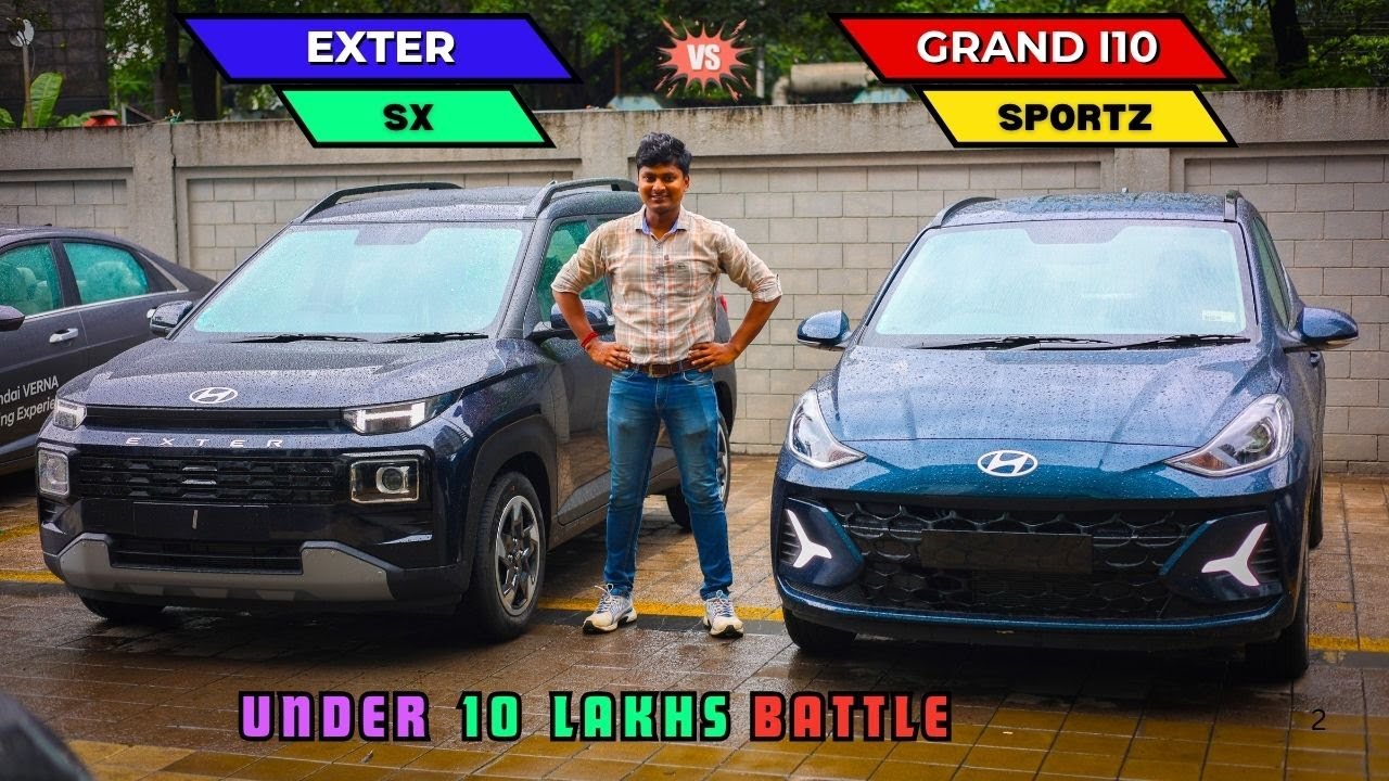 Under 10 Lakhs Best car comparison ✅ | Hyundai EXTER vs Grand i10 🔥