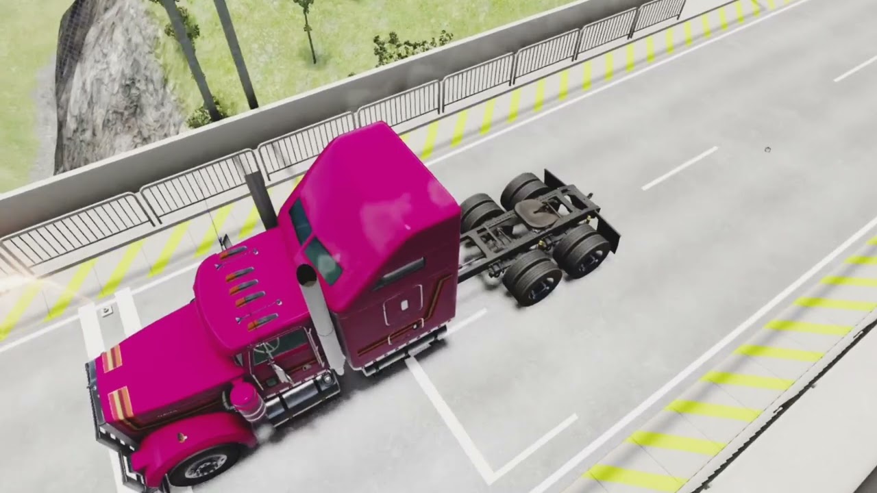 FlatbedTruck​#CrashPhysics​ #FlatbedTruck​ #BeamNGGam Mack, Giant  BeamNG.driv🚚 In this ep