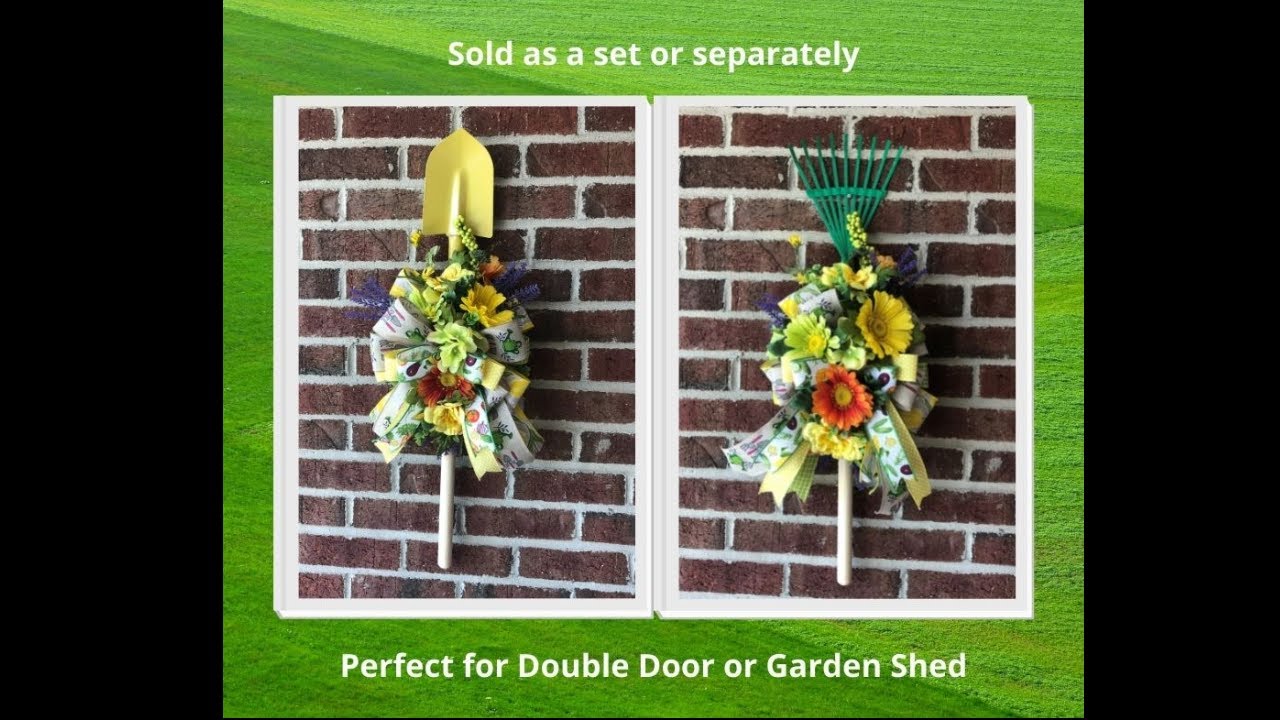 How to make a Garden Themed Door Hanger with Wreath Decor by Dawn