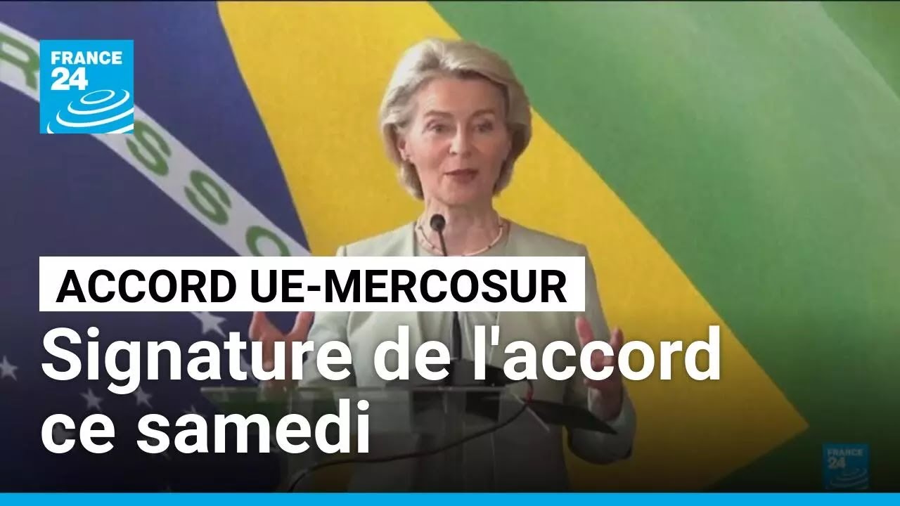Signature de l'accord entre l'Union europ&eacute;enne et le Mercorsur samedi au Paraguay &bull; FRANCE 24