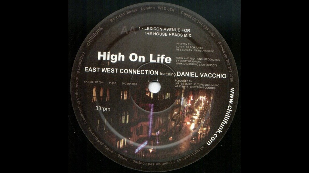 East West Connection ft. Daniel Vacchio ‎– High On Life (Lexicon Avenue For The House Heads Mix)