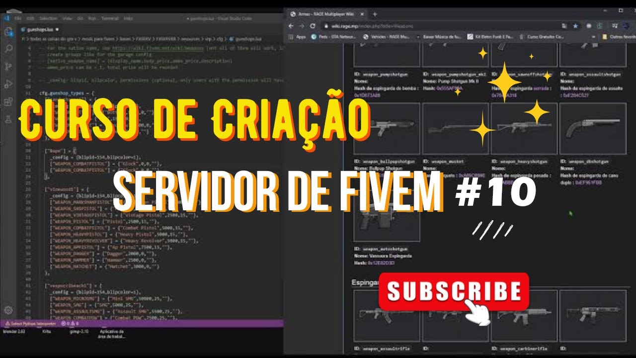 como colocar inventario e configurar item #10