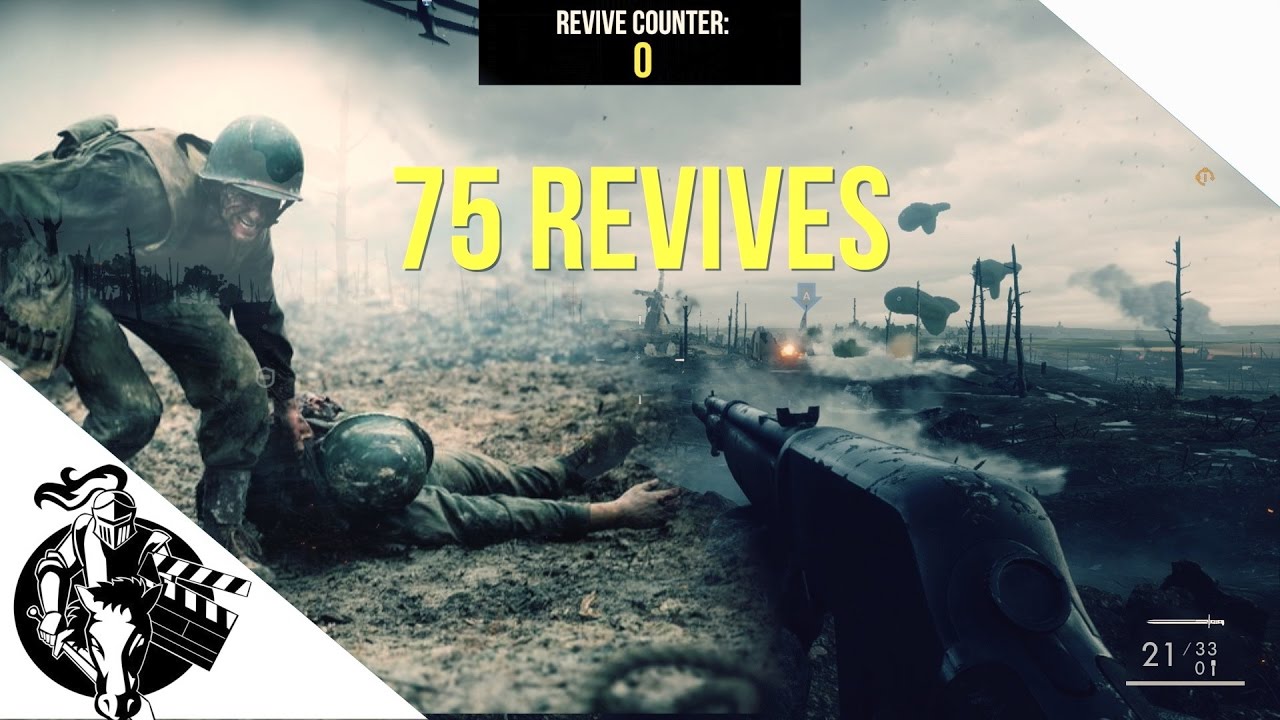 Battlefield 1 - HACKSAW RIDGE CHALLENGE (75 Revives)