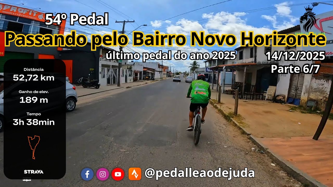 54º Pedal // Passando Pelo  Bairro Novo Horizonte // Parte 6/7