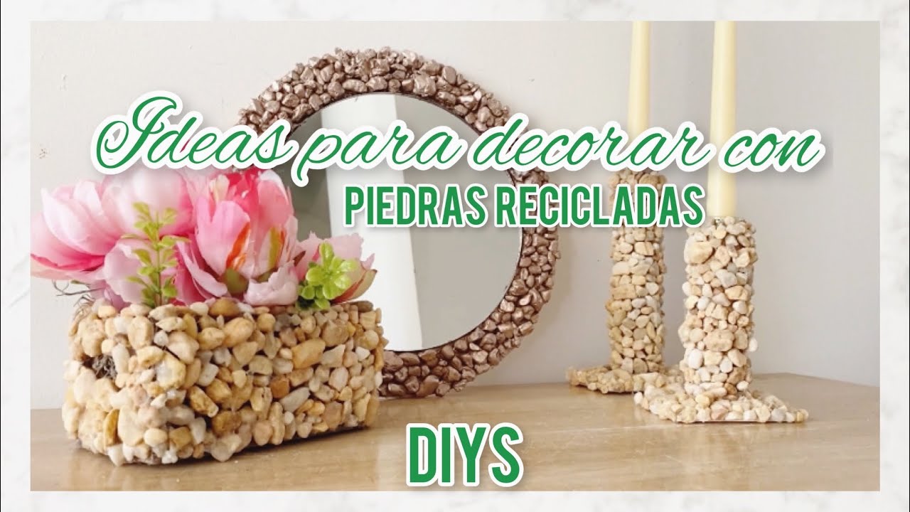 IDEAS de DECORACIÓN 2023🌸 Dollar Tree DIYs / MANUALIDADES con PIEDRAS / ARTESANATO / #diy #dollar