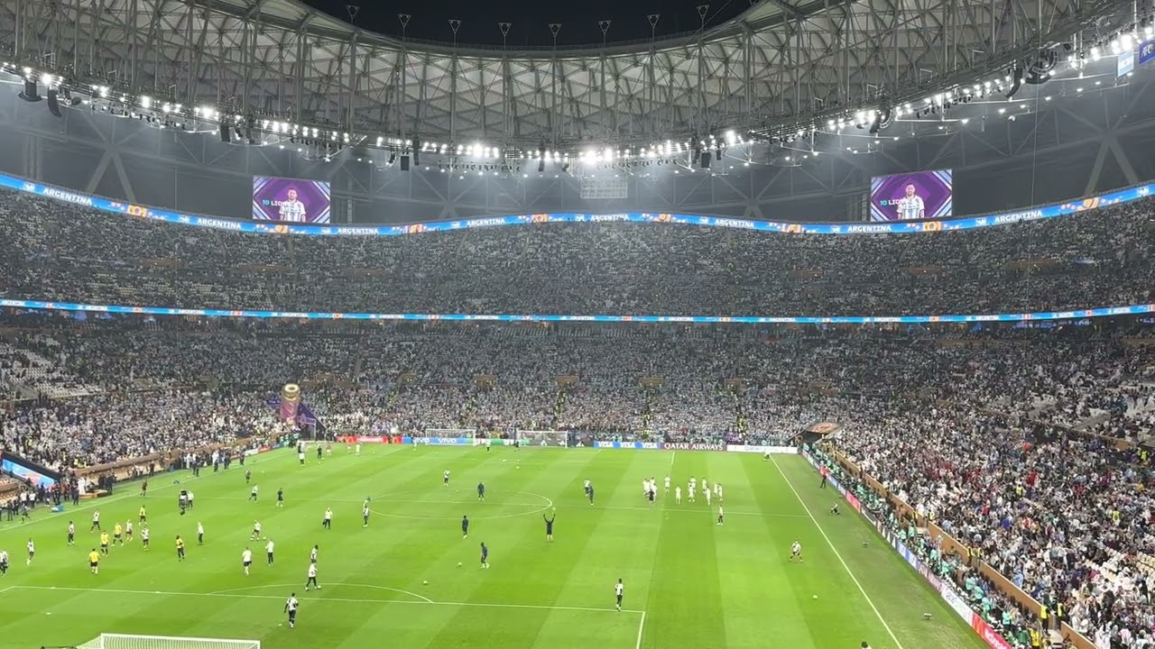 2022 Qatar World Cup Final | Argentina lineup intro - Messi