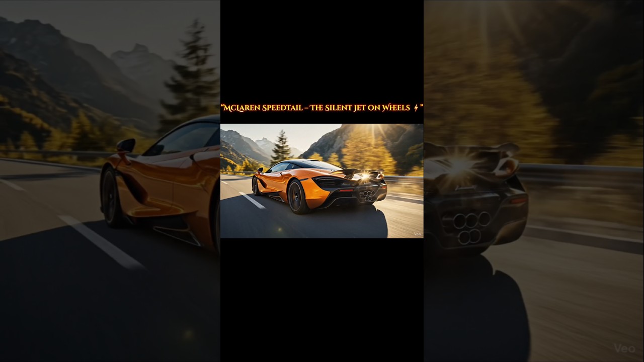 “McLaren Speedtail – The Silent Jet on Wheels ⚡”