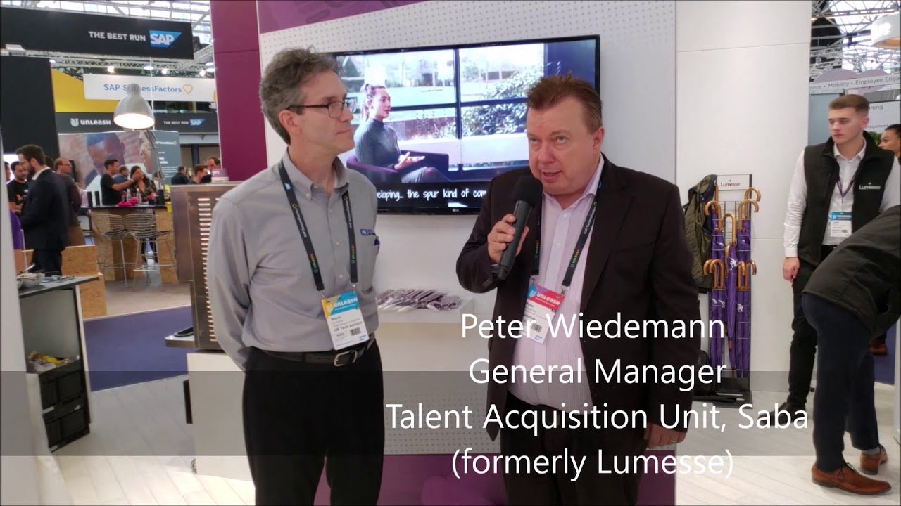 #UNLEASH18 Interview: Peter Wiedemann at Lumesse (now part of Saba) re: #HRTech #Alliances