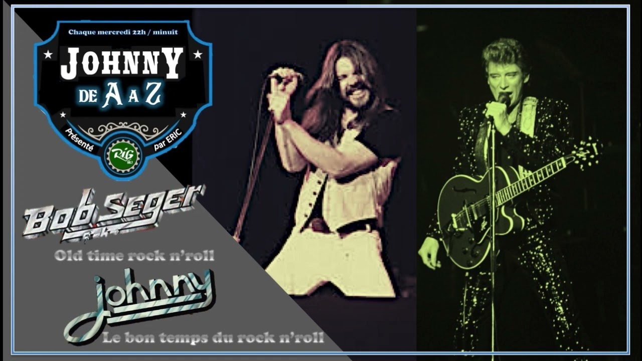 Johnny Hallyday / Bob Seger - Le bon temps du rock n'roll /Old time rock n'roll (duo virtuel)