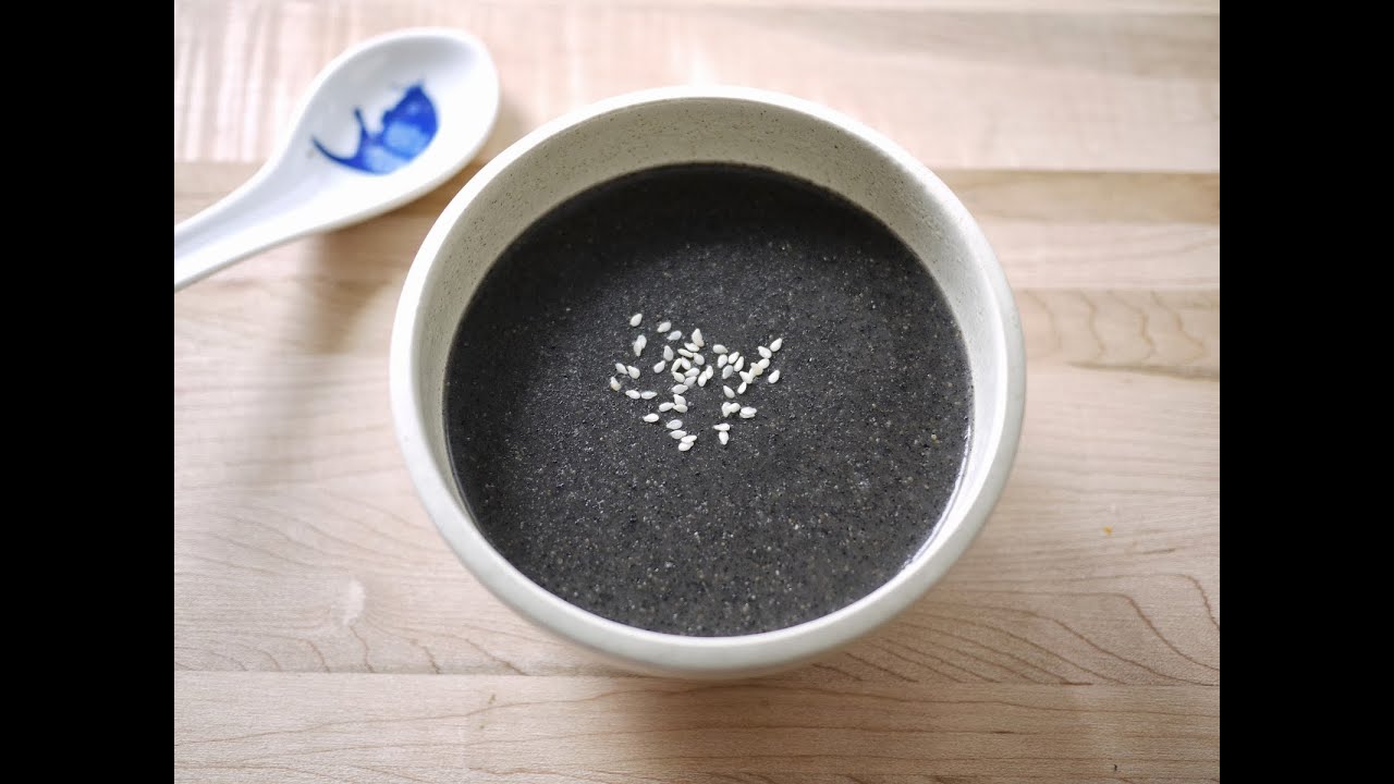 簡易芝麻糊 (香港甜品)  Simple Sesame Sweet Soup (popular dessert in Hong Kong)
