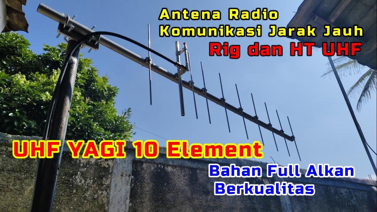 Antena Pengarah Uhf Yagi 10 Elemen