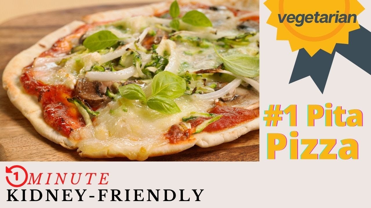 How to make VEGGIE PITA PIZZA to ❤️ low sodium & potassium | perfect for renal diet, CKD/dialysis