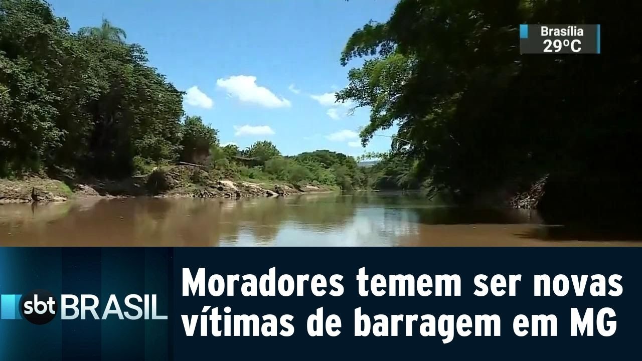Moradores de Congonhas, em MG, temem rompimento de barragem | SBT Brasil (02/02/19)