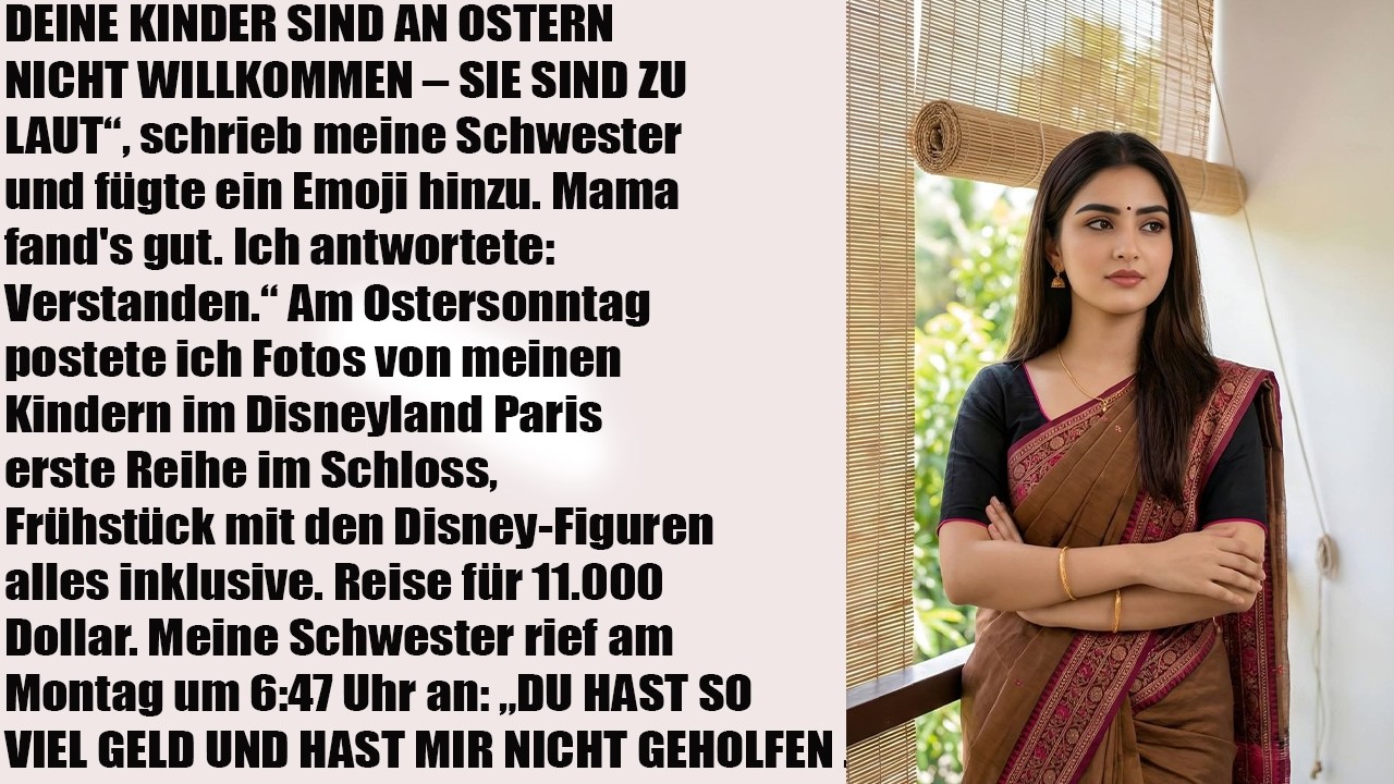 „Zu laut für Ostern: Meine Schwester verbannt die Kinder 🙄 – und Mama stimmt zu!“