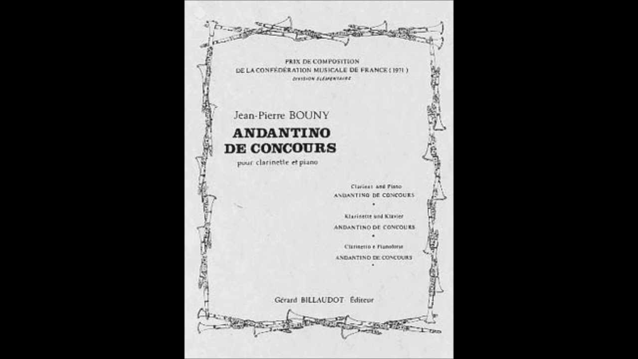Bouny J-P. - Andantino de concours