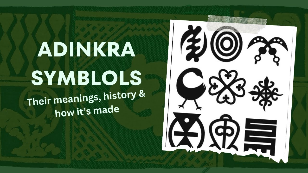Adinkra Symbols, Their Meanings, History And It’s Made