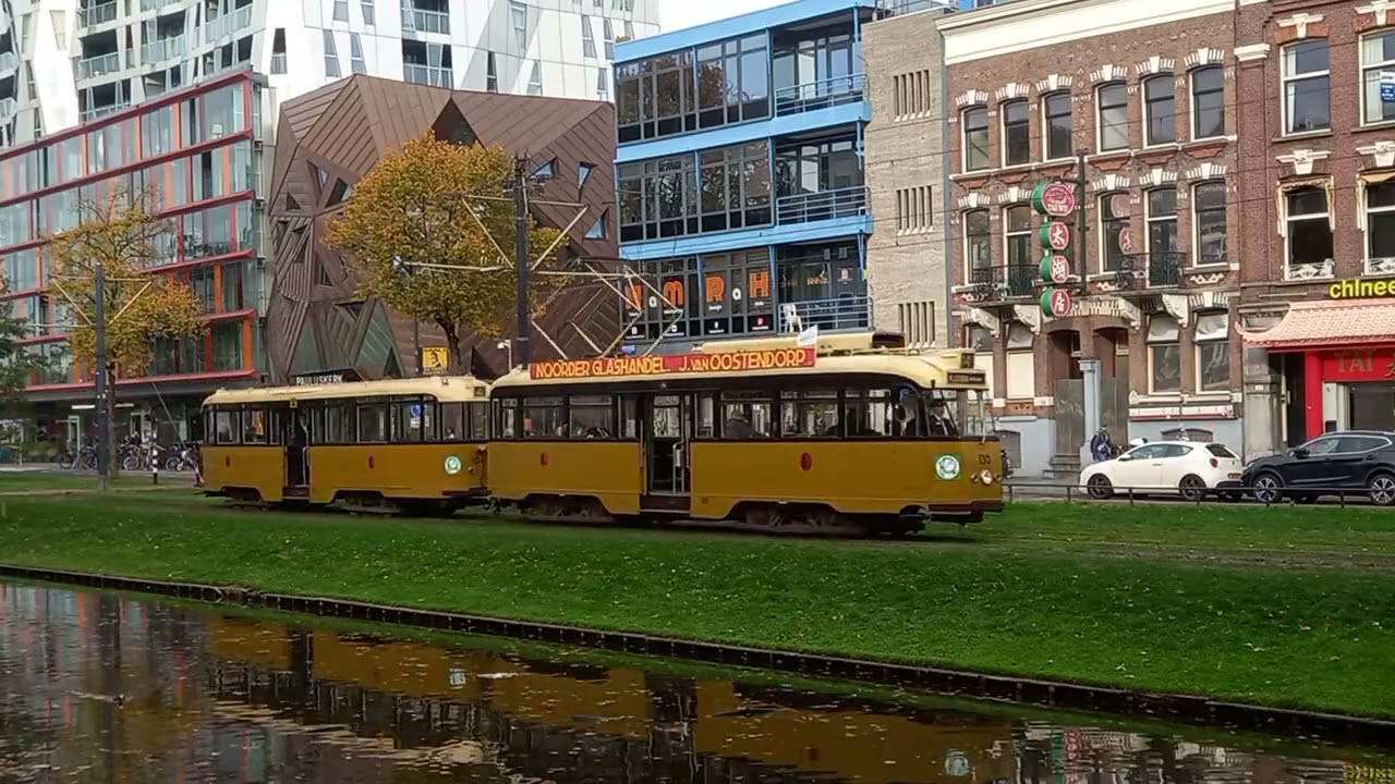 25 jaar Romeo & 95 jaar RET: Parade oude trams in Rotterdam