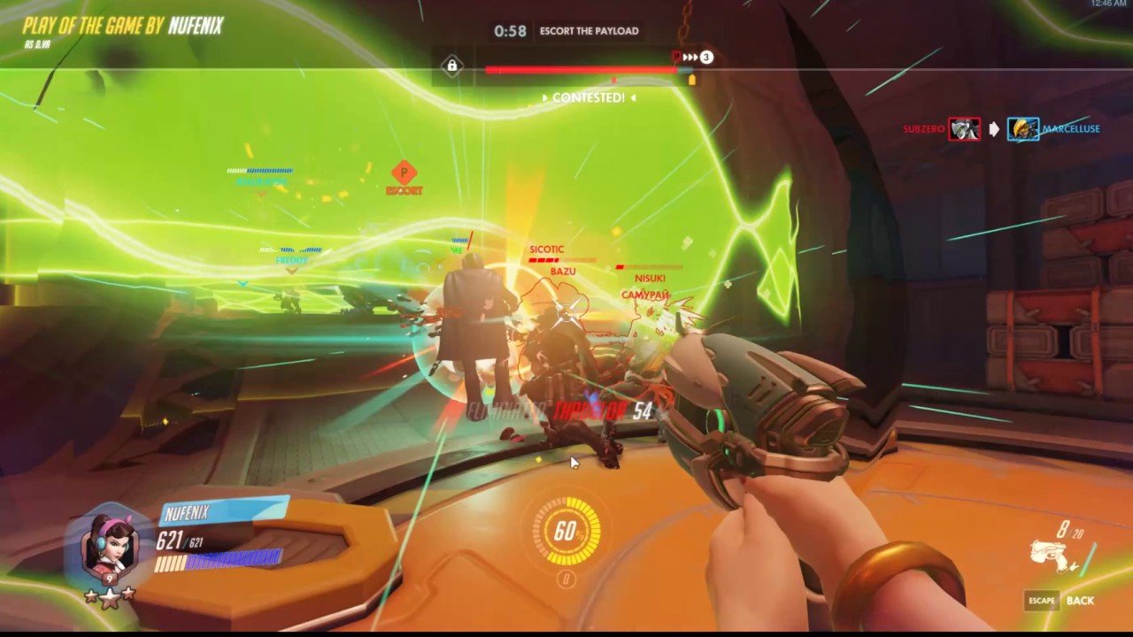 Dva Sextuple Kill!