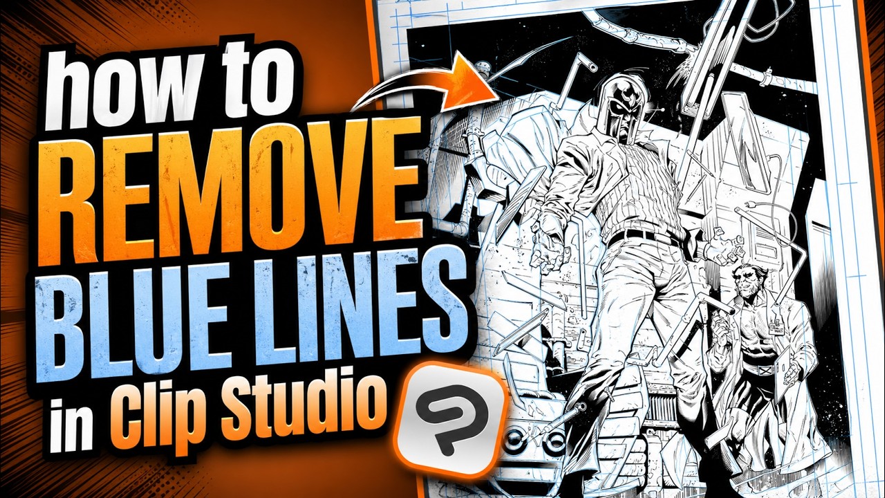 How to Remove Blue Lines in Clip Studio Paint