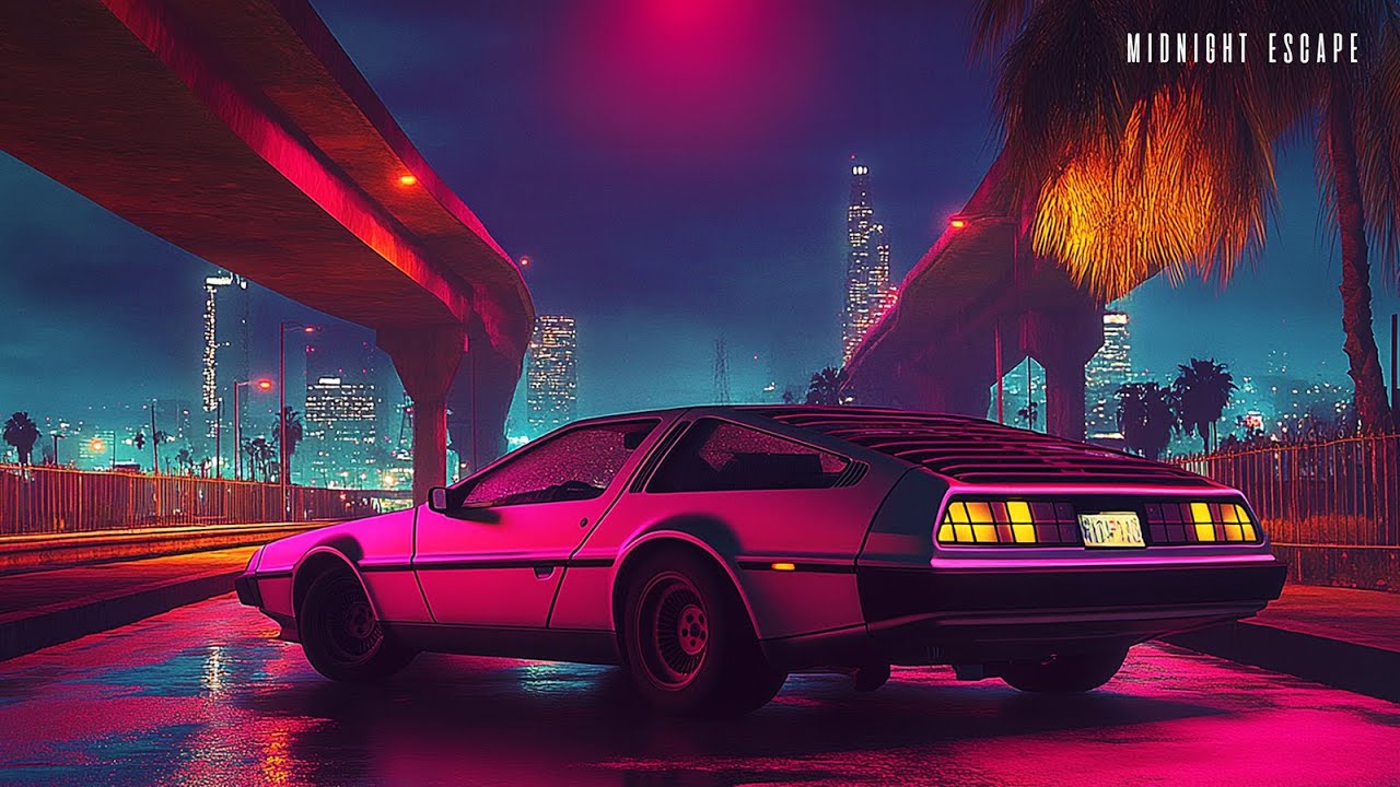 Midnight Escape - Royalty Free Atmospheric Retro Synth Playlist (Copyright Safe)