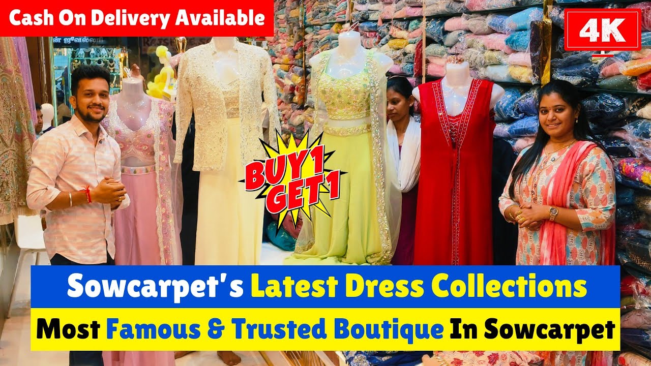 ➡️💥 [ COD Available ] Latest Sowcarpet Dresses | Shree Boutique Sowcarpet | Priya Just know fashion