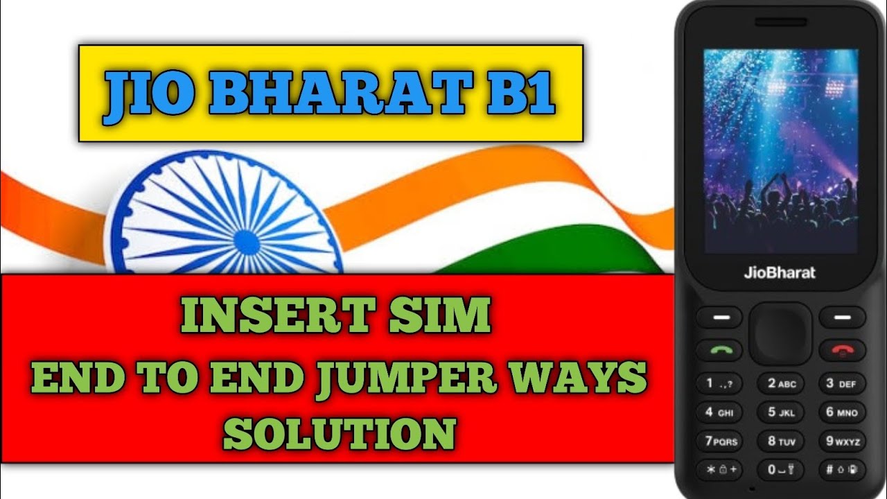 Jio BHARAT B1 insert sim solution | jio bharat B1 no sim solution | jio bharat sim not detect |