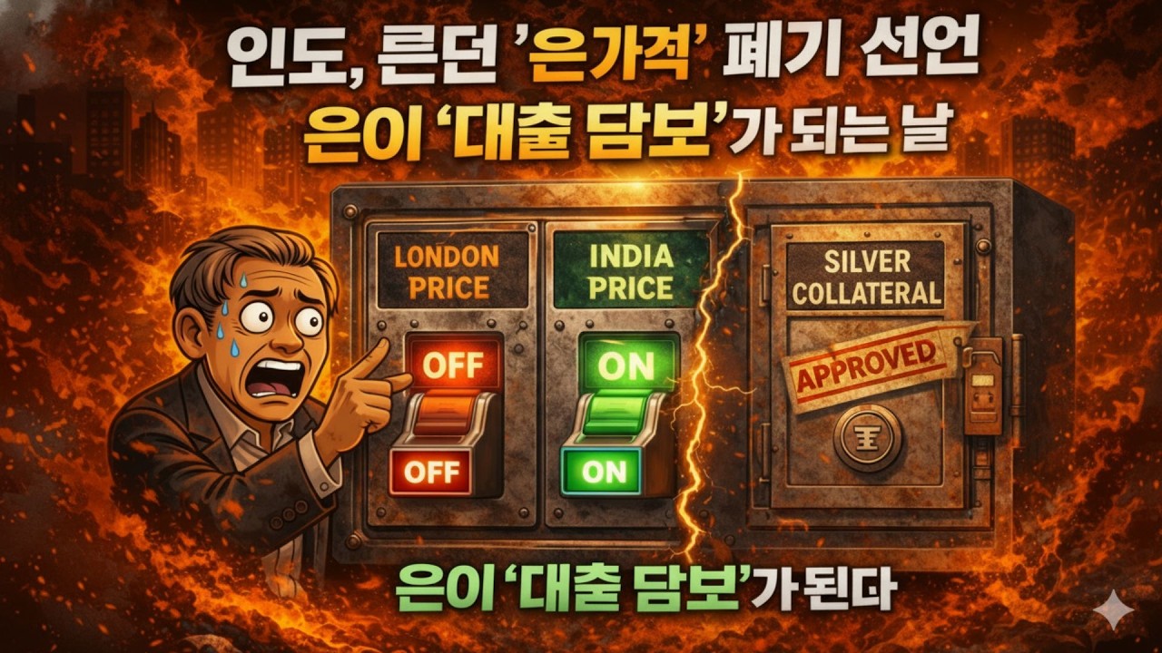 인도, 런던 ‘은 가격’ 폐기 선언… 은이 ‘대출 담보’가 되는 날 [서방 가격통제 시스템 붕괴의 진실]