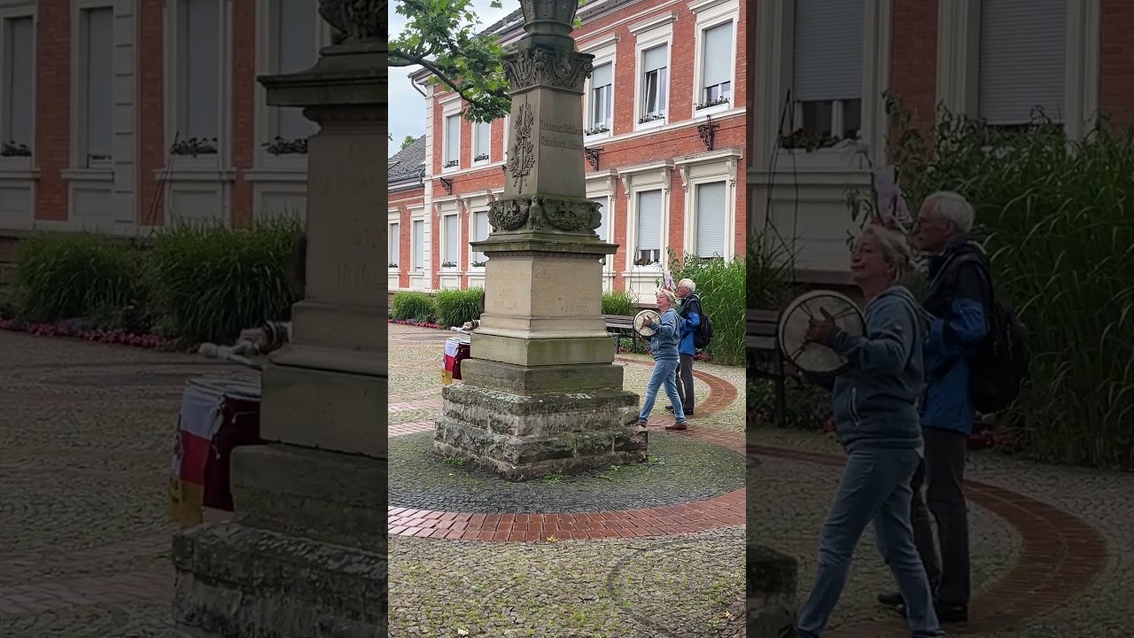Spaziergang in Lorsch mit Wolfgang Burkard und Trommeln 05.06.2024