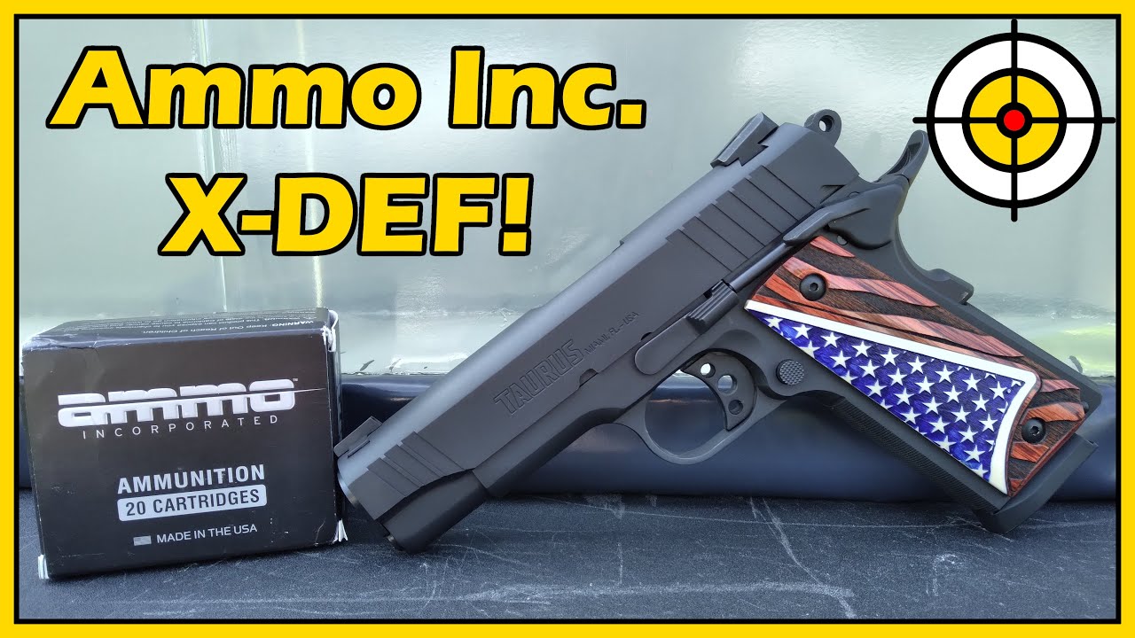 Xcellent AMMO! @AmmoInc X-DEF .45 ACP Ballistic Gel Test With the RIA & Taurus 1911!