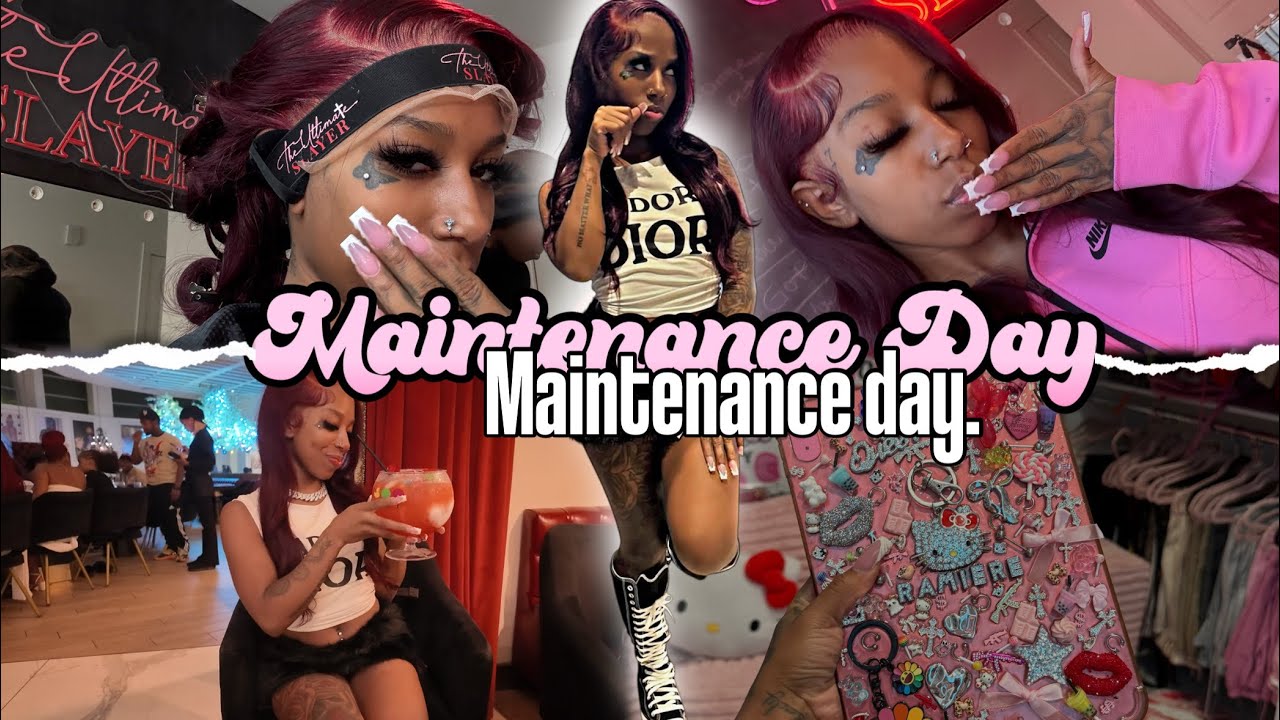 Maintenance Day Vlog💅🏾: Lashes,Hair 🎀 , 1st Wax & More!!
