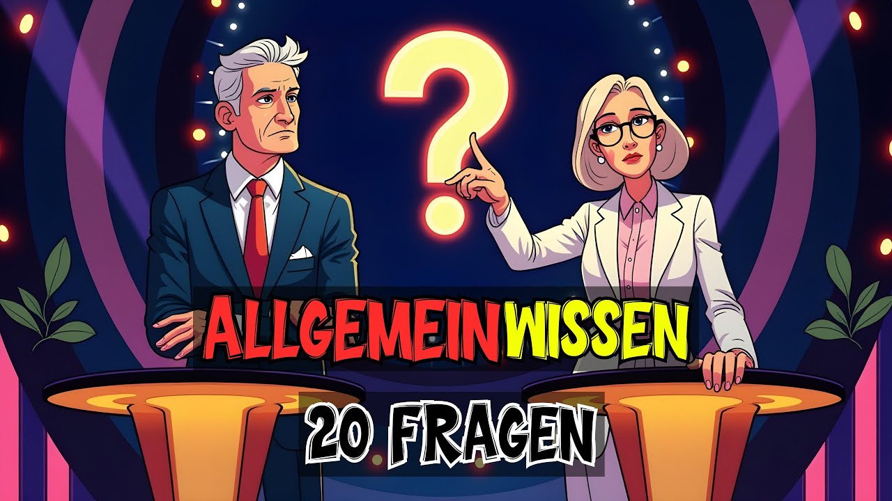 Teste dein Wissen !💡| 20 Quizfragen aus verschiedenen Bereichen 🌍 | Wie schlau bist du? 🧠
