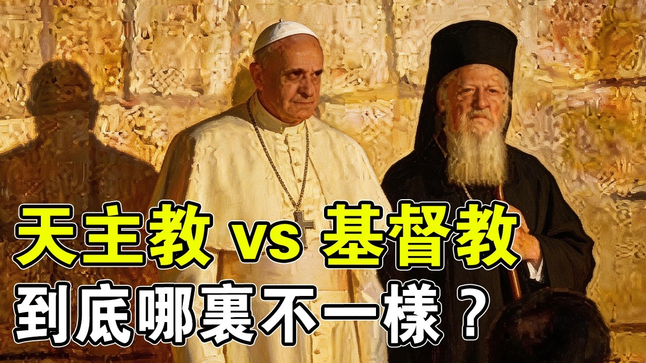 跨越兩千年的宿怨！一文看懂天主教與基督教的終極對決#天主教#基督教#信仰揭秘