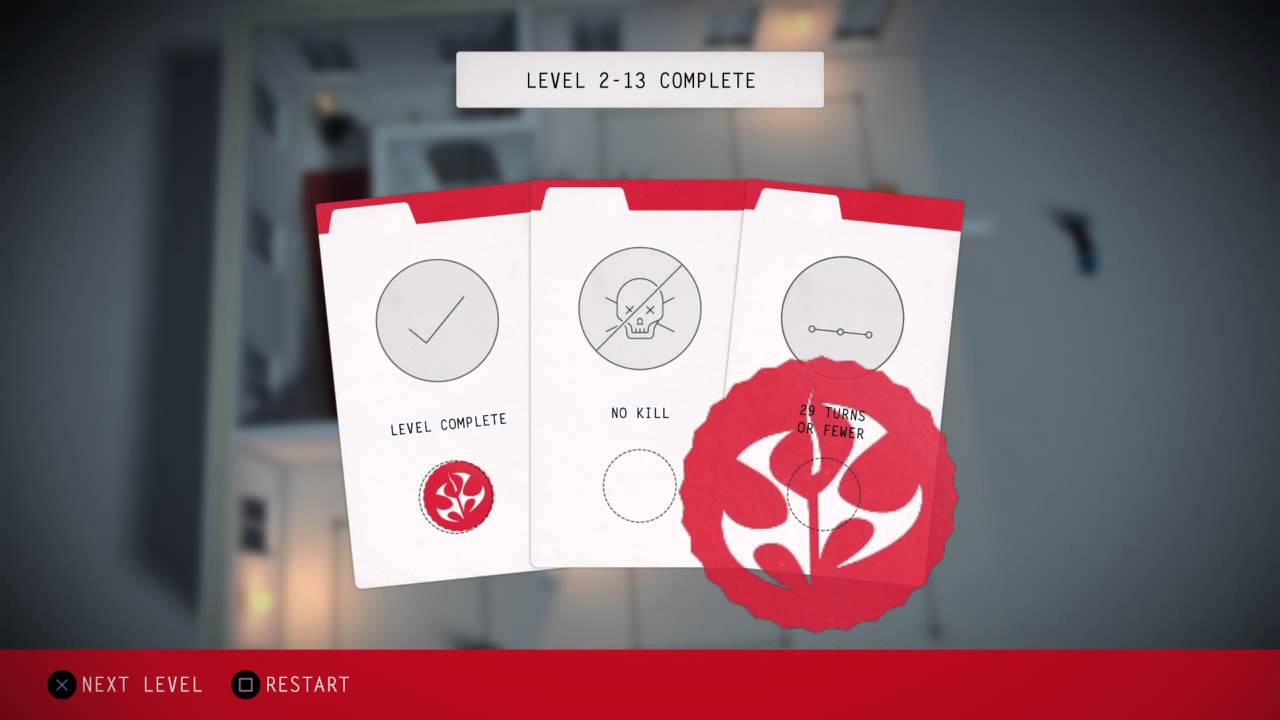 Hitman GO: Definitive Edition LEVEL 2-13 Walkthrough Silent Assessin Trophy Guide
