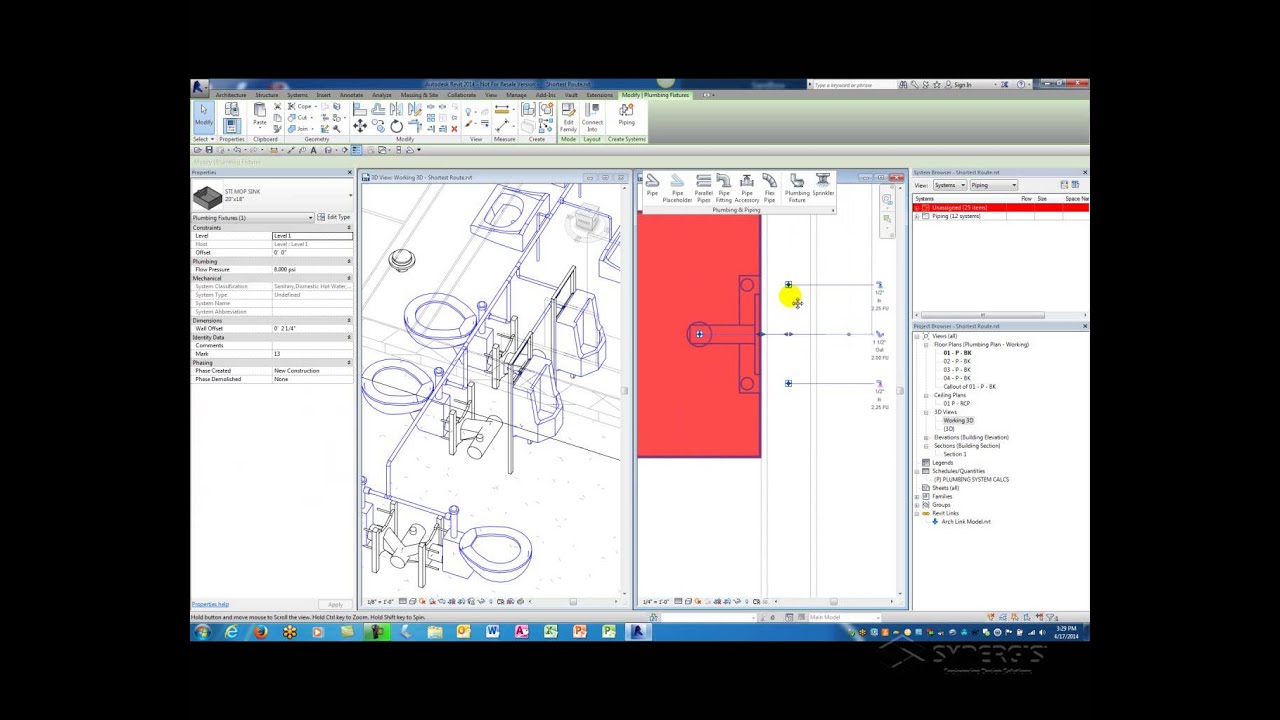 Find Me the Shortest Route: Revit MEP Piping