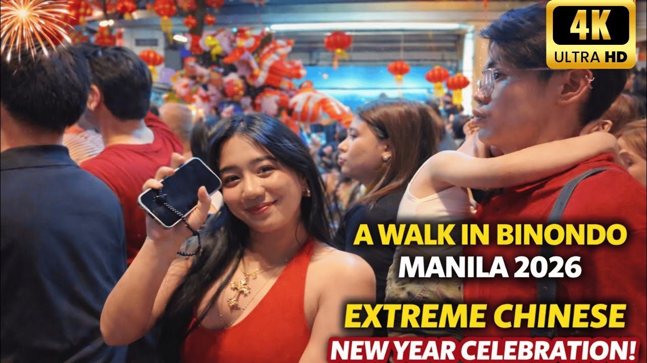 COULD YOU SURVIVE THIS CROWD IN MANILA ? Walk in Binondo Manila Chinese New year part 1