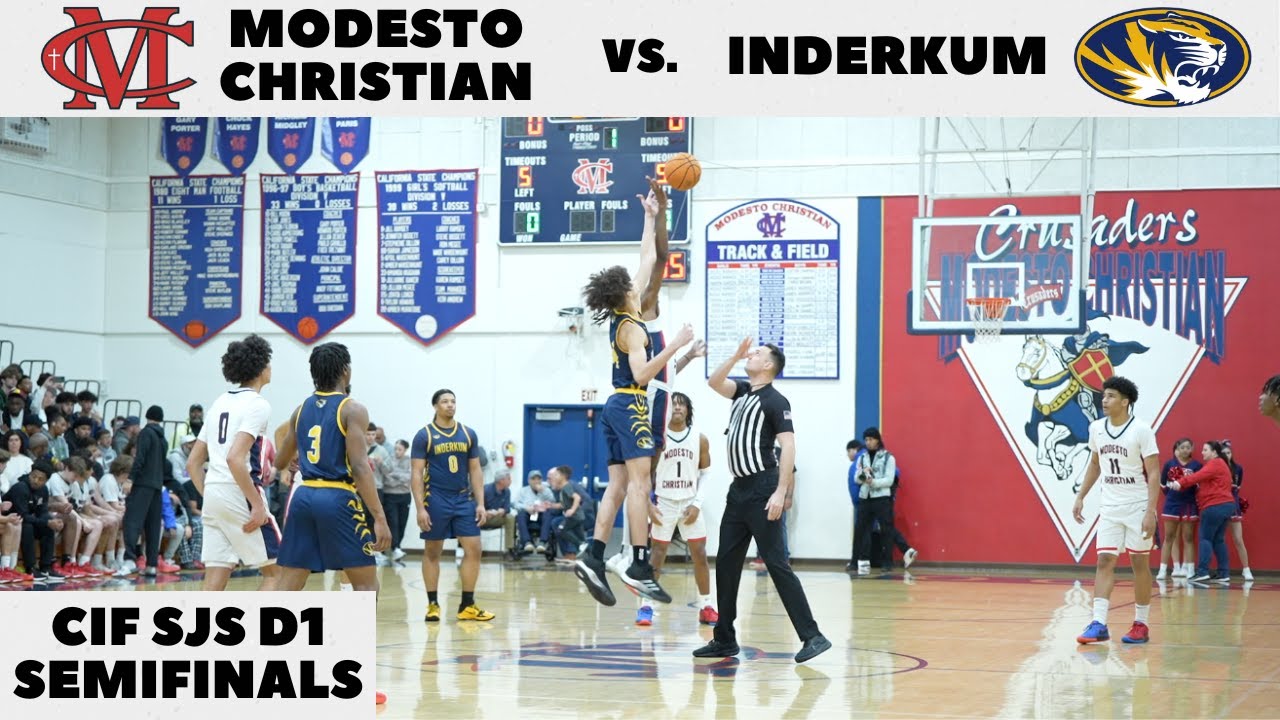 Modesto Christian vs. Inderkum | CIF SJS D1 Semifinals | Full Game | Gavin Sykes vs. Siincere Hudson