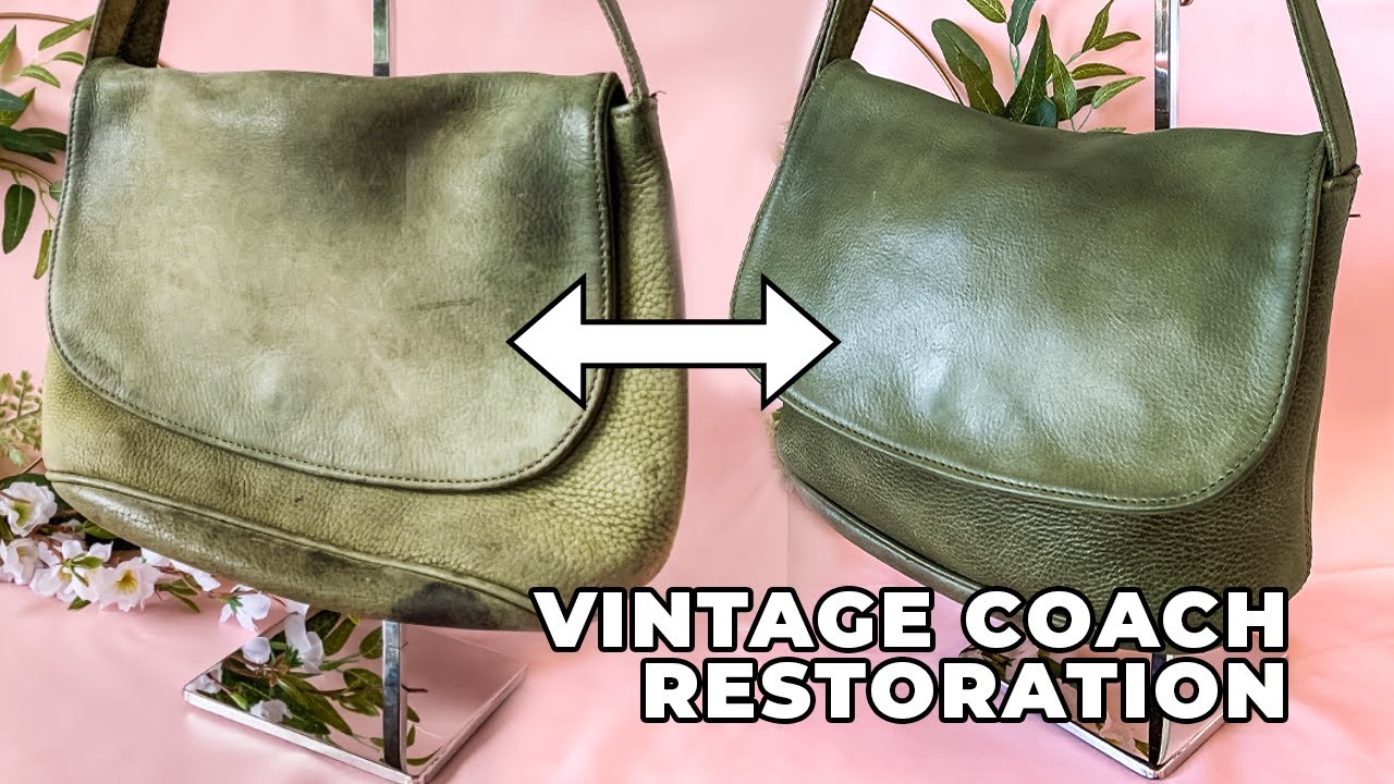 BEFORE & AFTER HANDBAG REHAB Vintage Coach Sonoma 4935 Restoration