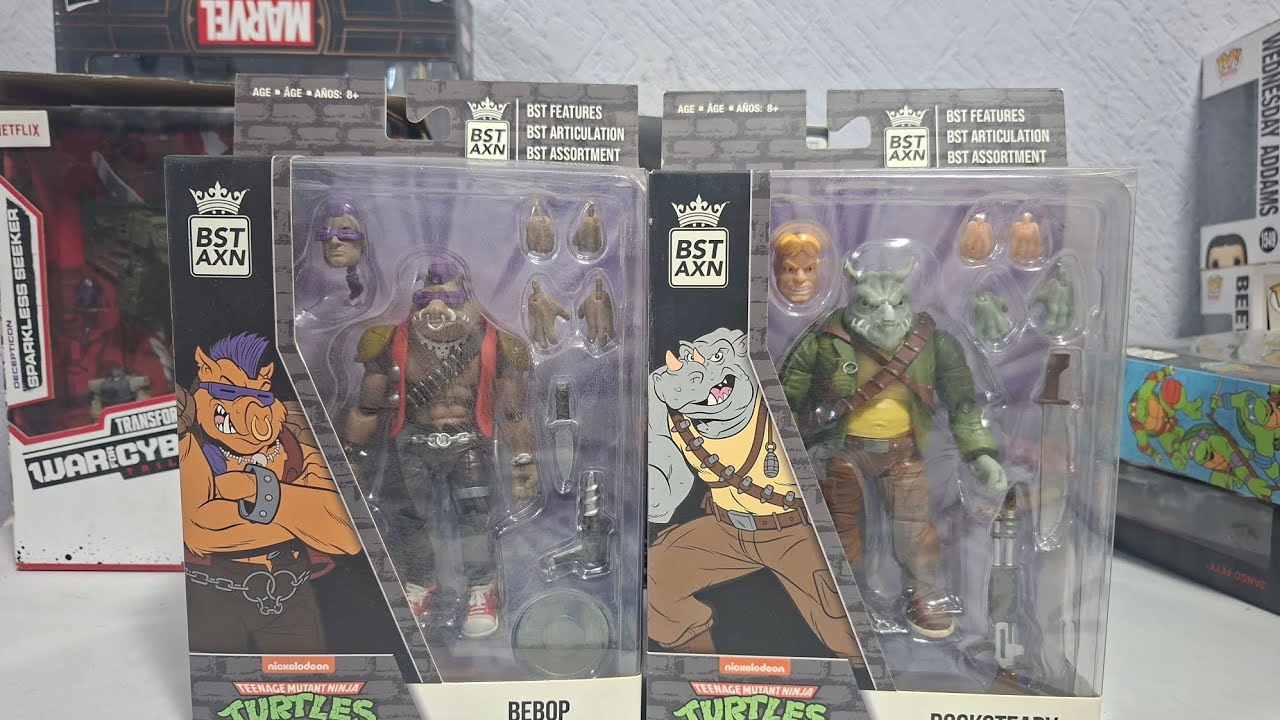 Bebop & Rocksteady  BST AXN #unboxing #toys #tmnt 