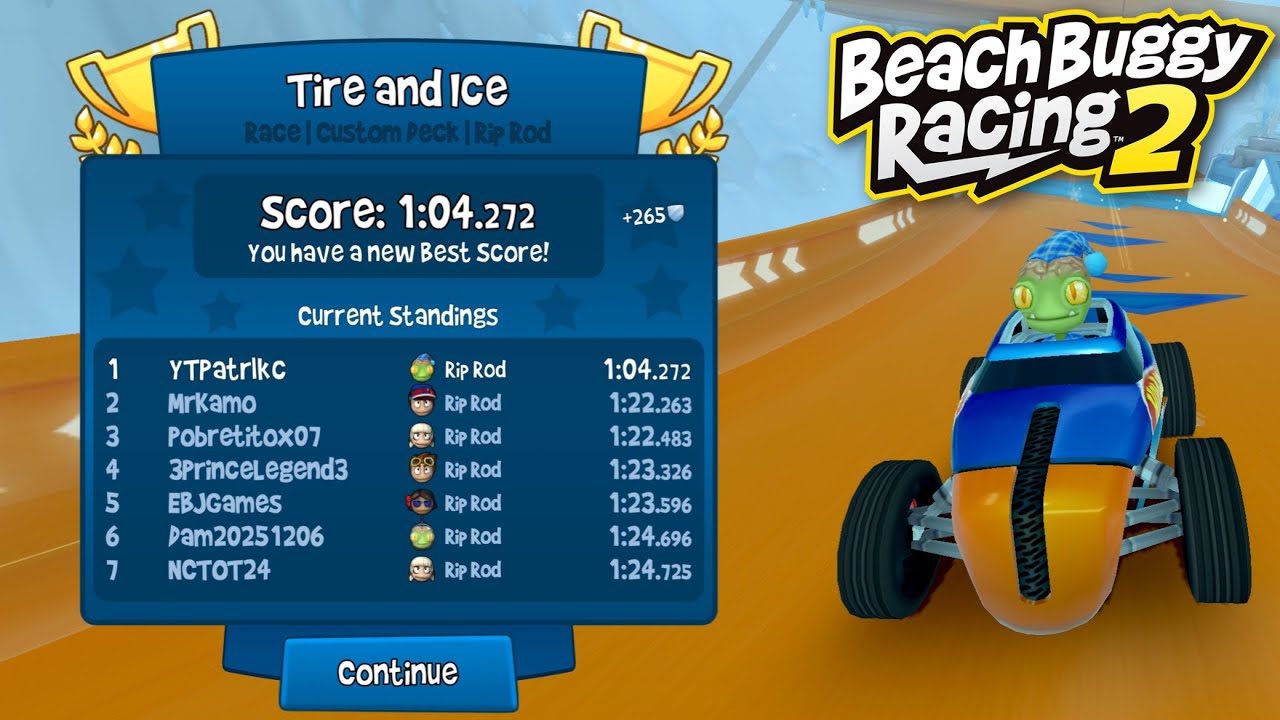Tire and Ice &bull; 1:04.272 &bull; Rip Rod Prize &bull; Beach Buggy Racing 2